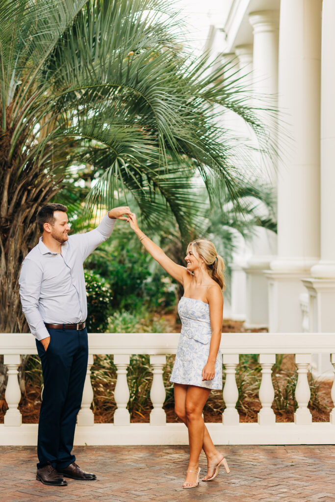 engagement session at Hotel Effie in Sandestin FL 