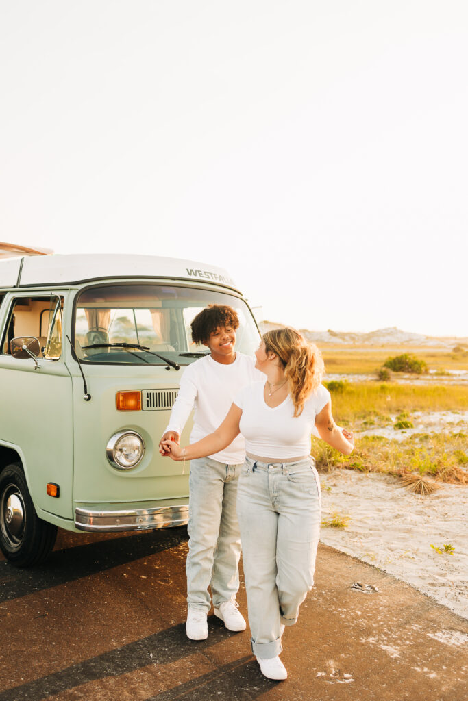 fun engagement session in grayton beach fl