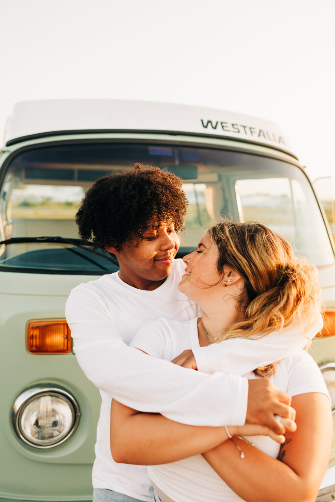 vintage vw couple session in 30A florida