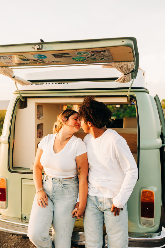 vintage vw couple session in 30A florida