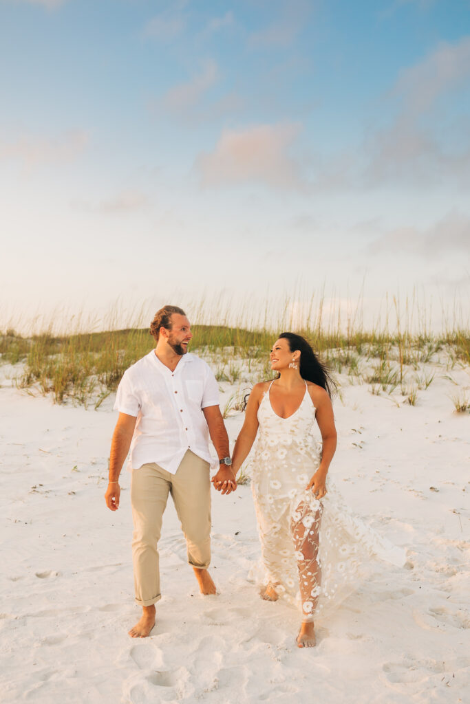 30A Seaside florida beach at sunset