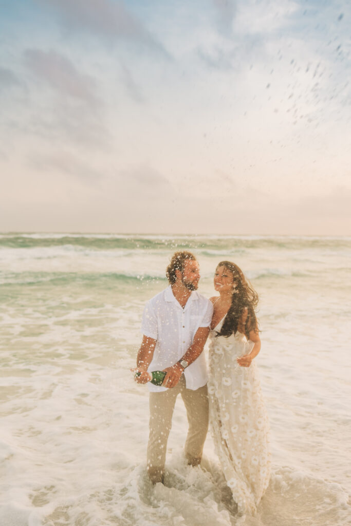 30A Seaside florida beach at sunset