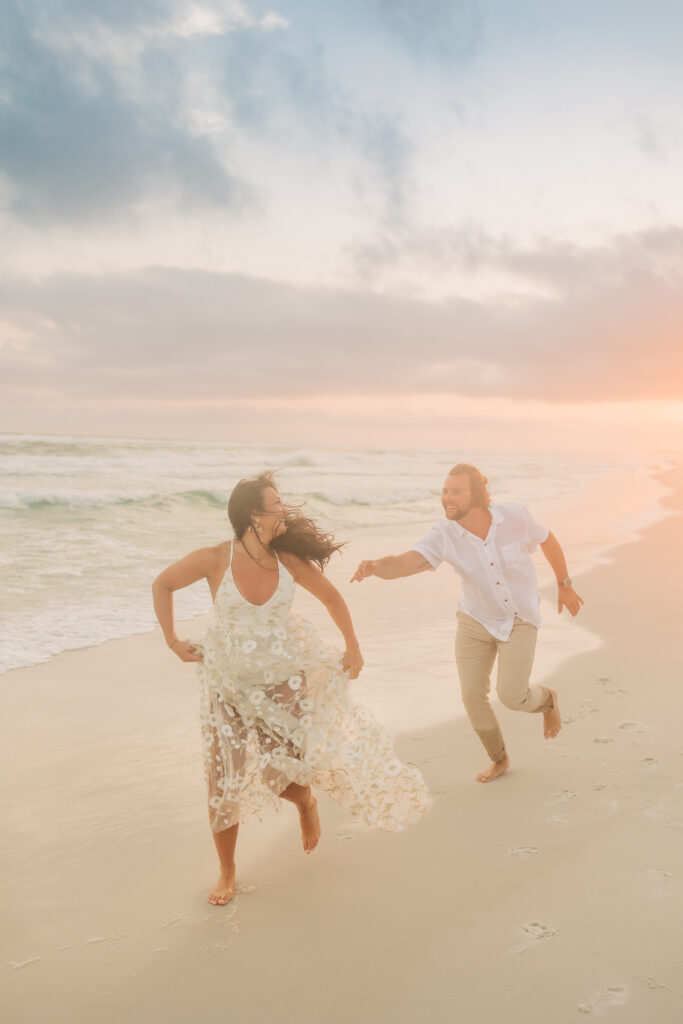 30A Seaside florida beach at sunset