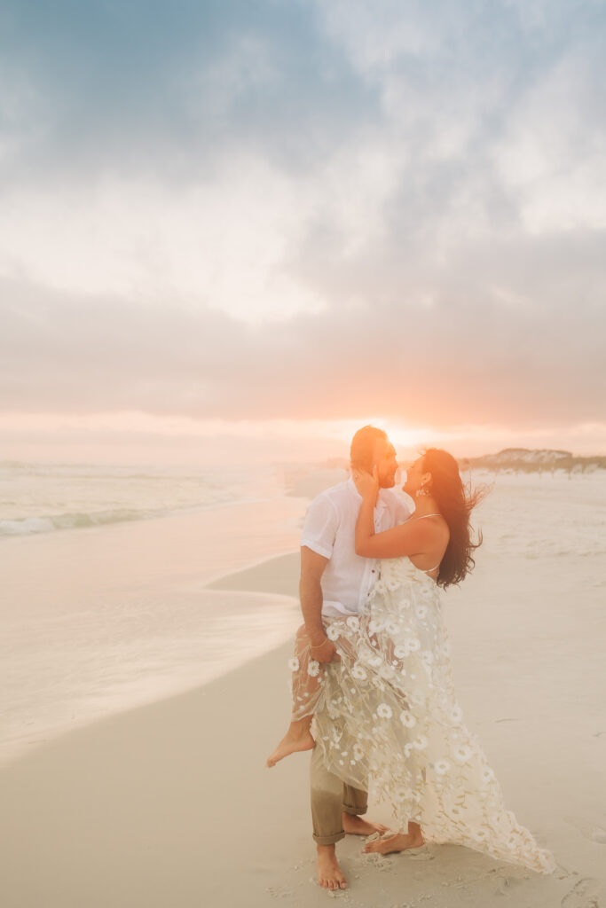 30A Seaside florida beach at sunset